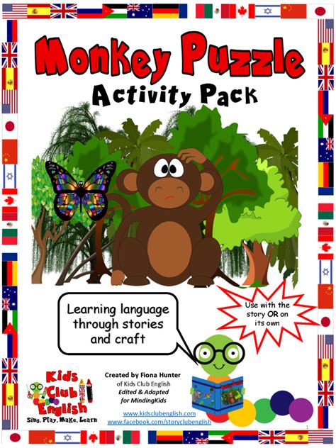 Monkey puzzler - Science. Look at the creatures in the story and the illustrations. Could you write a report about one of them, describing where they live and what they are like? Look at the patterns and textures on the animals in the story. Investigate what camouflage means and how this helps animals. Look at the plants and flowers in the illustrations.